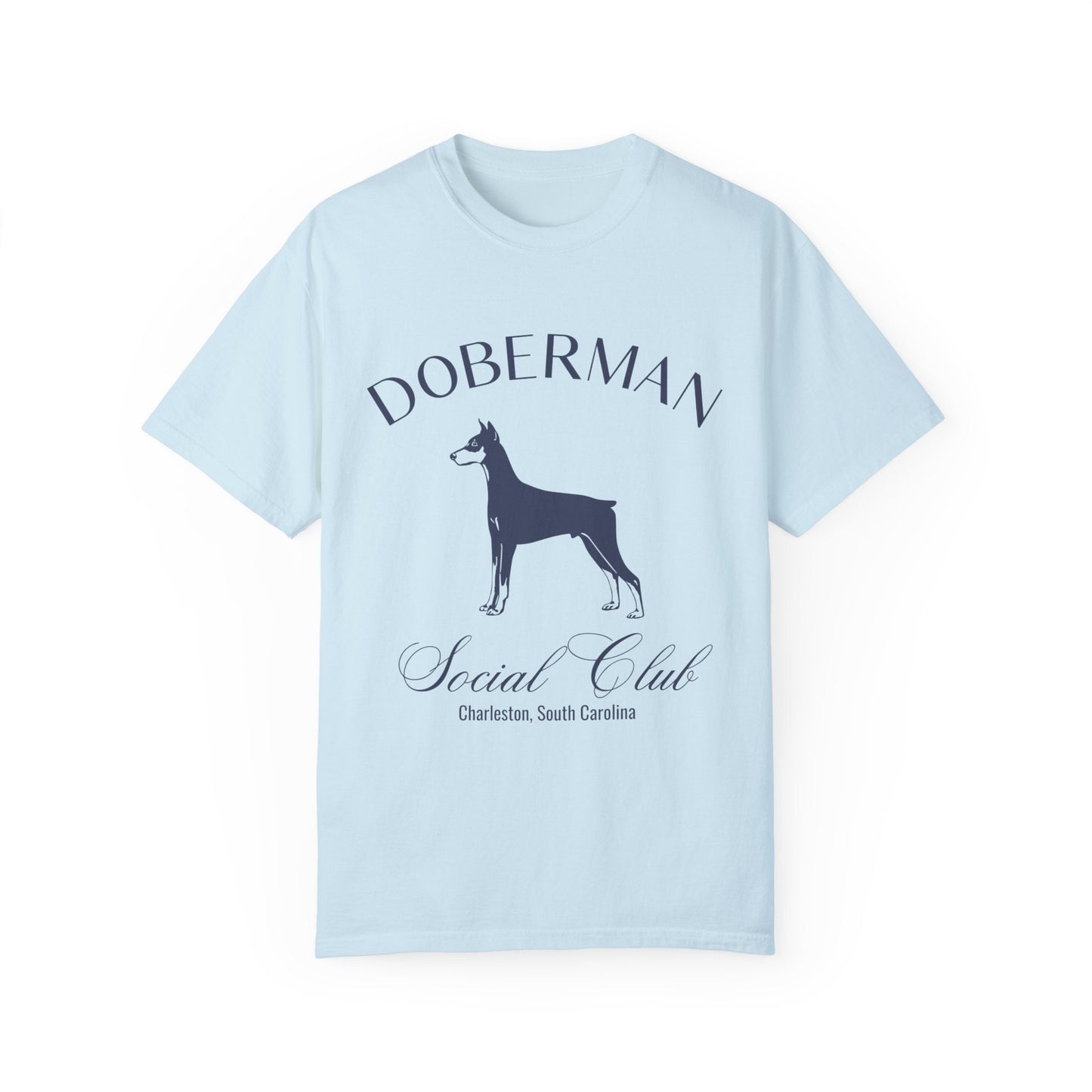 Doberman Shirt | Dog Dad Shirt | Doberman Pinscher Shirt | Custom Dog Shirts for her | Social Club Shirt | Dog Mom Gifts | Fun Dog T-Shirt