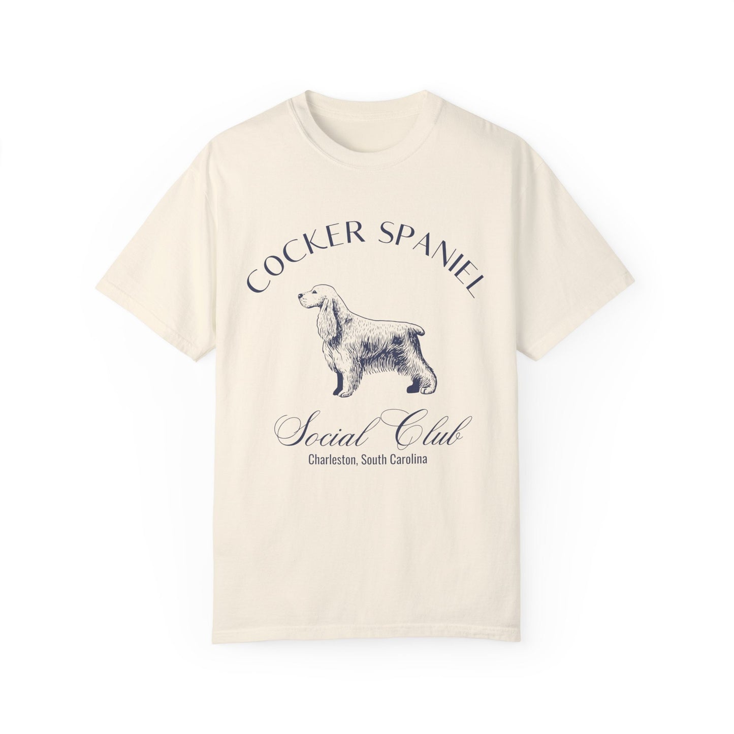 Cocker Spaniel Shirt | Dog Dad Shirt | Grandma Gift | Small Dog | Dog Shirts for her | Social Club Shirt | Puppy Mom Gifts | Fun Dog T-Shirt