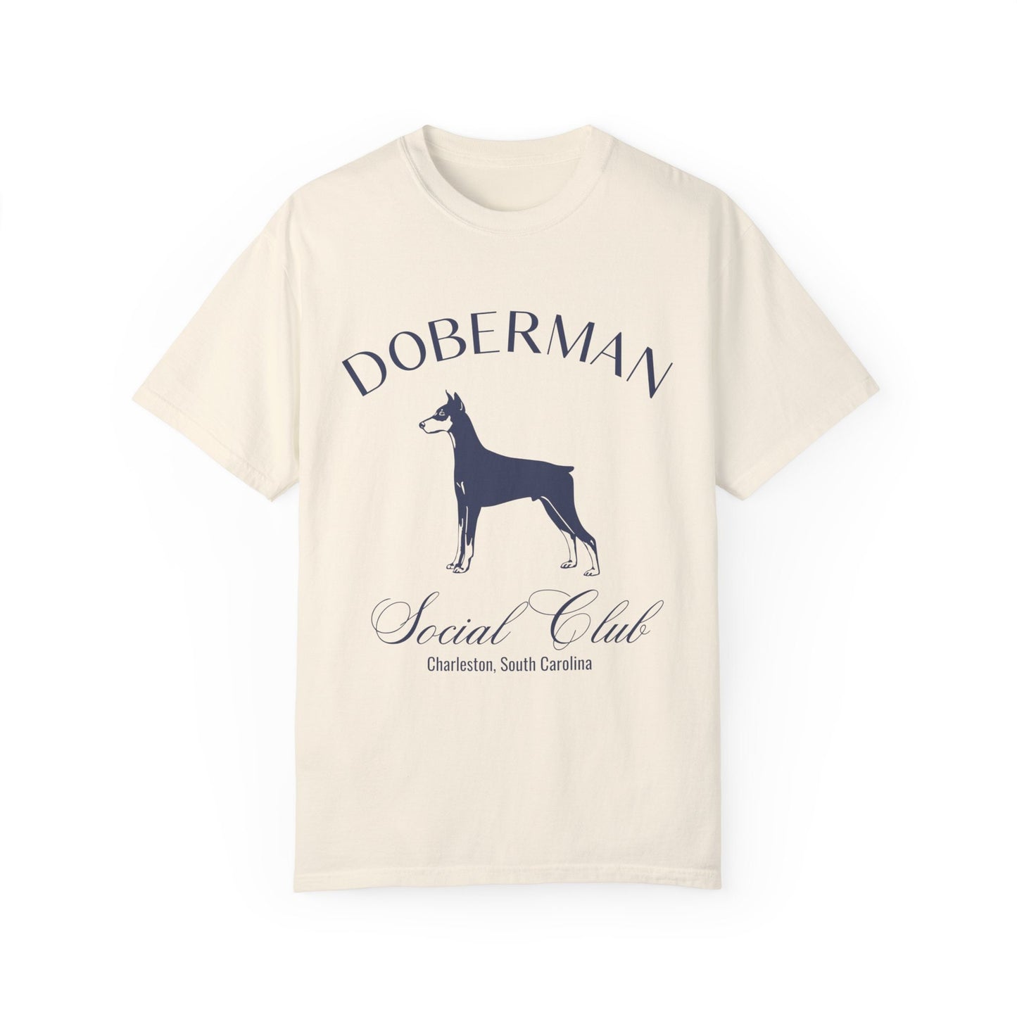 Doberman Shirt | Dog Dad Shirt | Doberman Pinscher Shirt | Custom Dog Shirts for her | Social Club Shirt | Dog Mom Gifts | Fun Dog T-Shirt