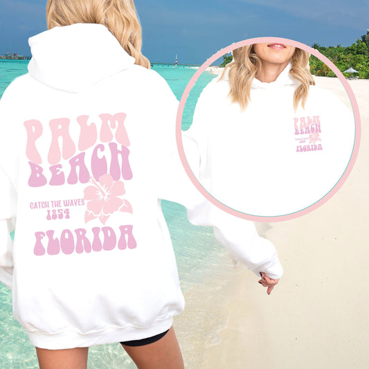 Palm Beach hoodie, Ft Lauderdale, Coconut Girl Aesthetic, Delray, Trendy Hoodies, Surf Sweatshirt, Ocean Beach hoodie, Siesta Beach hoodie