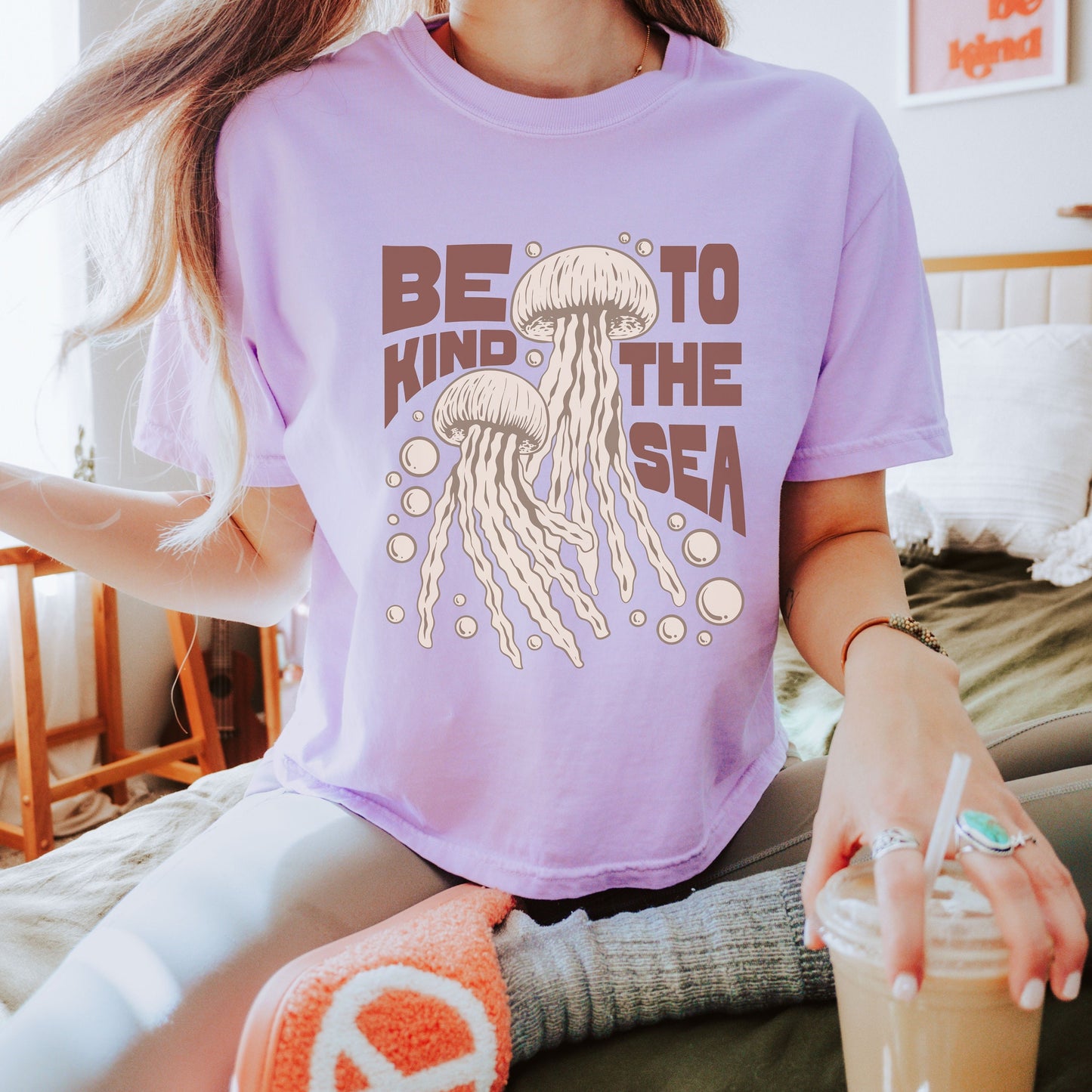 Boxy Comfort Color Shirt, Jelly Fish Lover Shirt