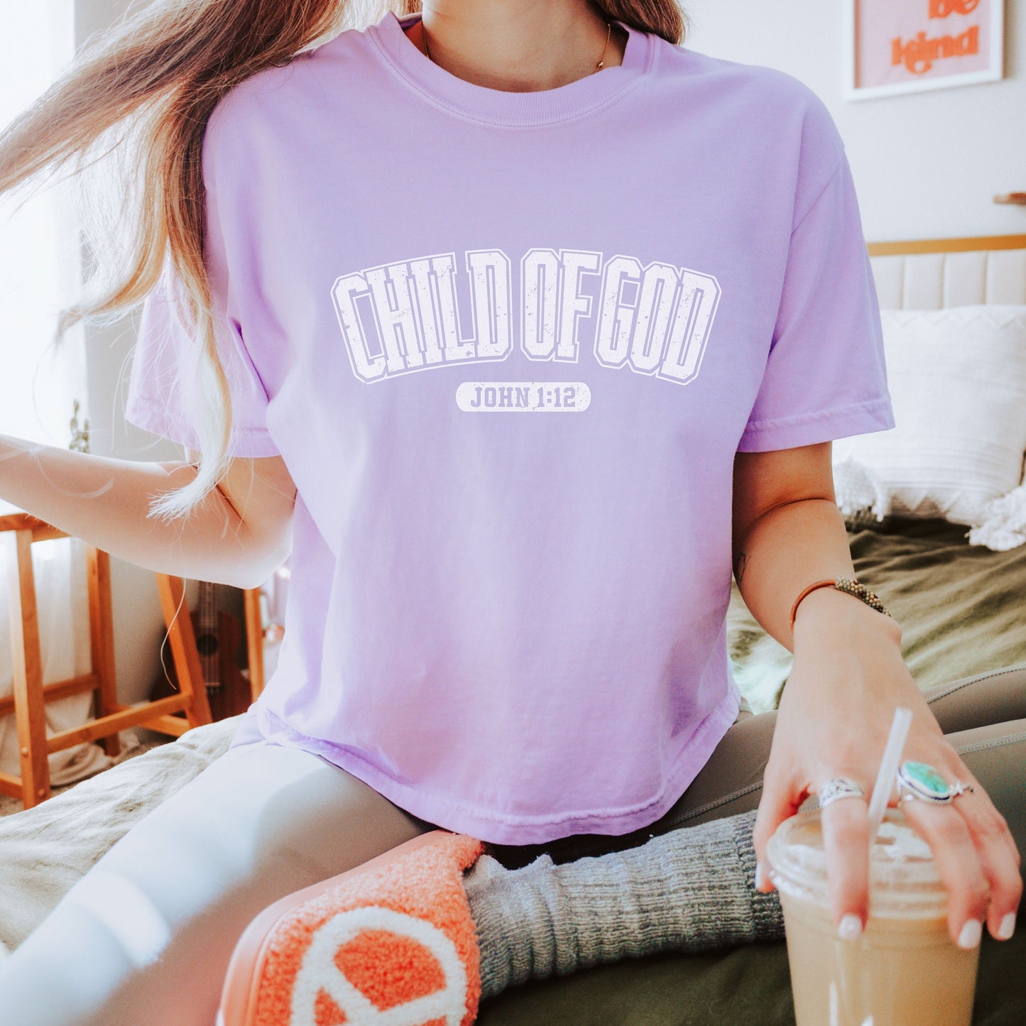 Child Of God Shirt, Comfort Colors Boxy Crop Shirt