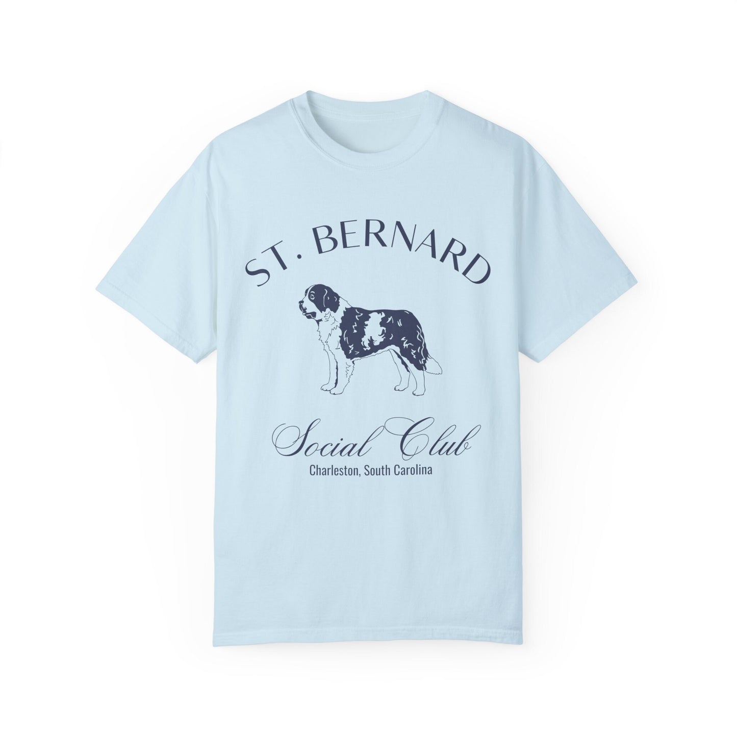 Saint Bernard Shirt | Dog Dad Shirt | Womens Dog Shirt | Custom Dog Shirts for her | Social Club Shirt | Dog Mom Gifts | Fun Dog T-Shirt