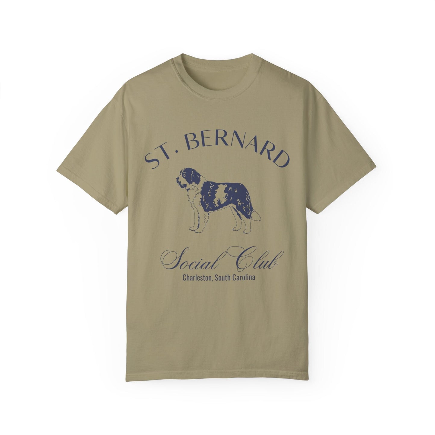 Saint Bernard Shirt | Dog Dad Shirt | Womens Dog Shirt | Custom Dog Shirts for her | Social Club Shirt | Dog Mom Gifts | Fun Dog T-Shirt