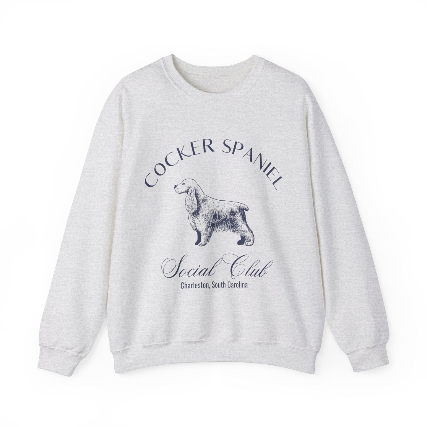 Cocker Spaniel Sweatshirt | Dog Grandma Gift | Small Dog Breed | New Dog Shirt for her | Social Club | Trendy Puppy Mom Gifts | Fun Dog Tees