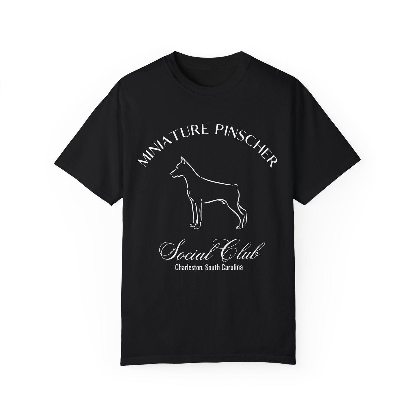 Miniature Pinscher Shirt | Dog Mama T-shirts | Dog Grandma Gift | Birthday Gift for her | Social Club Shirt | Small Dog Breed | Fun Dog Tee