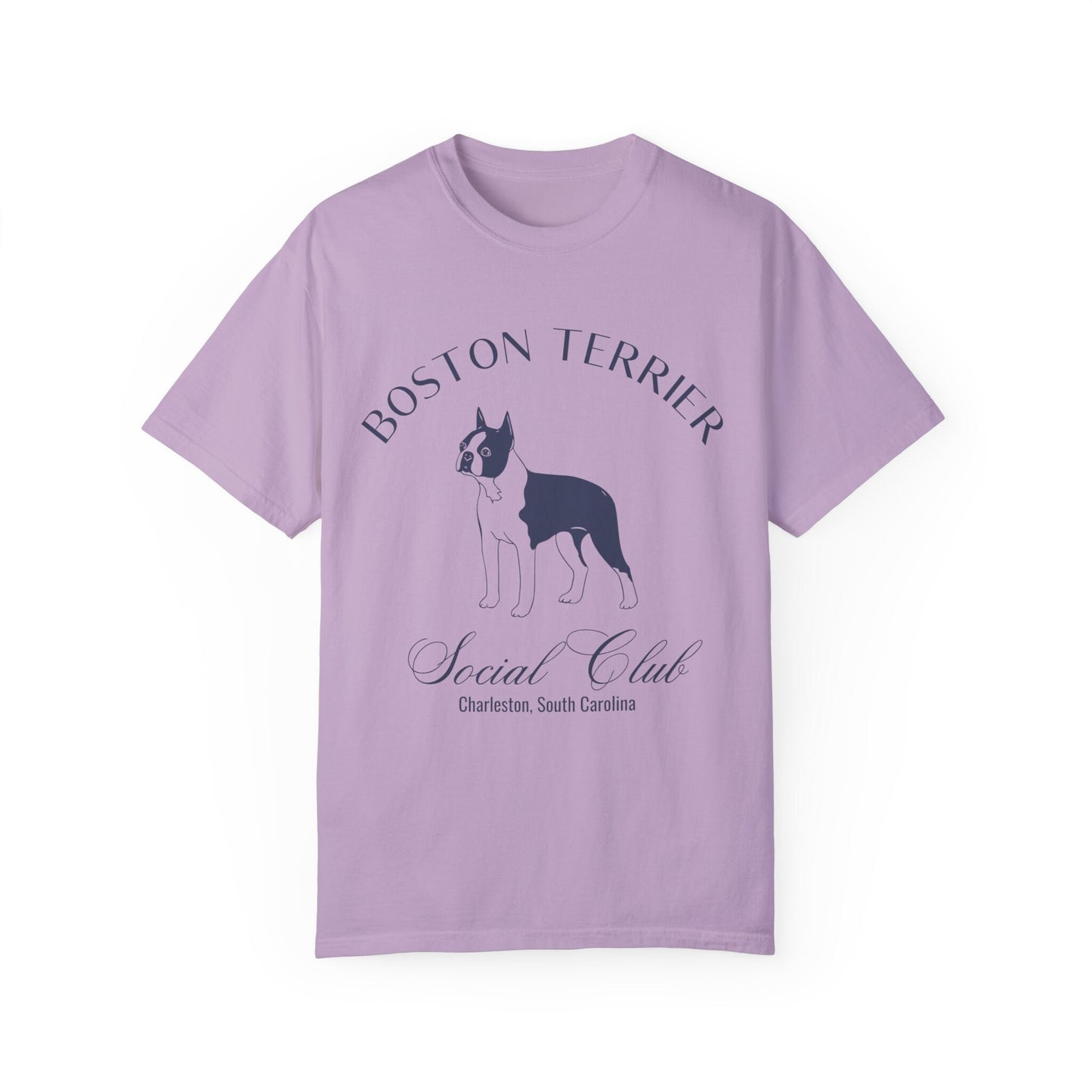 Boston Terrier Shirt | Dog Dad Shirt | Grandma Gifts | Custom Dog Shirts for her | Social Club Shirt | Puppy Mom Gifts | Fun Dog T-Shirt