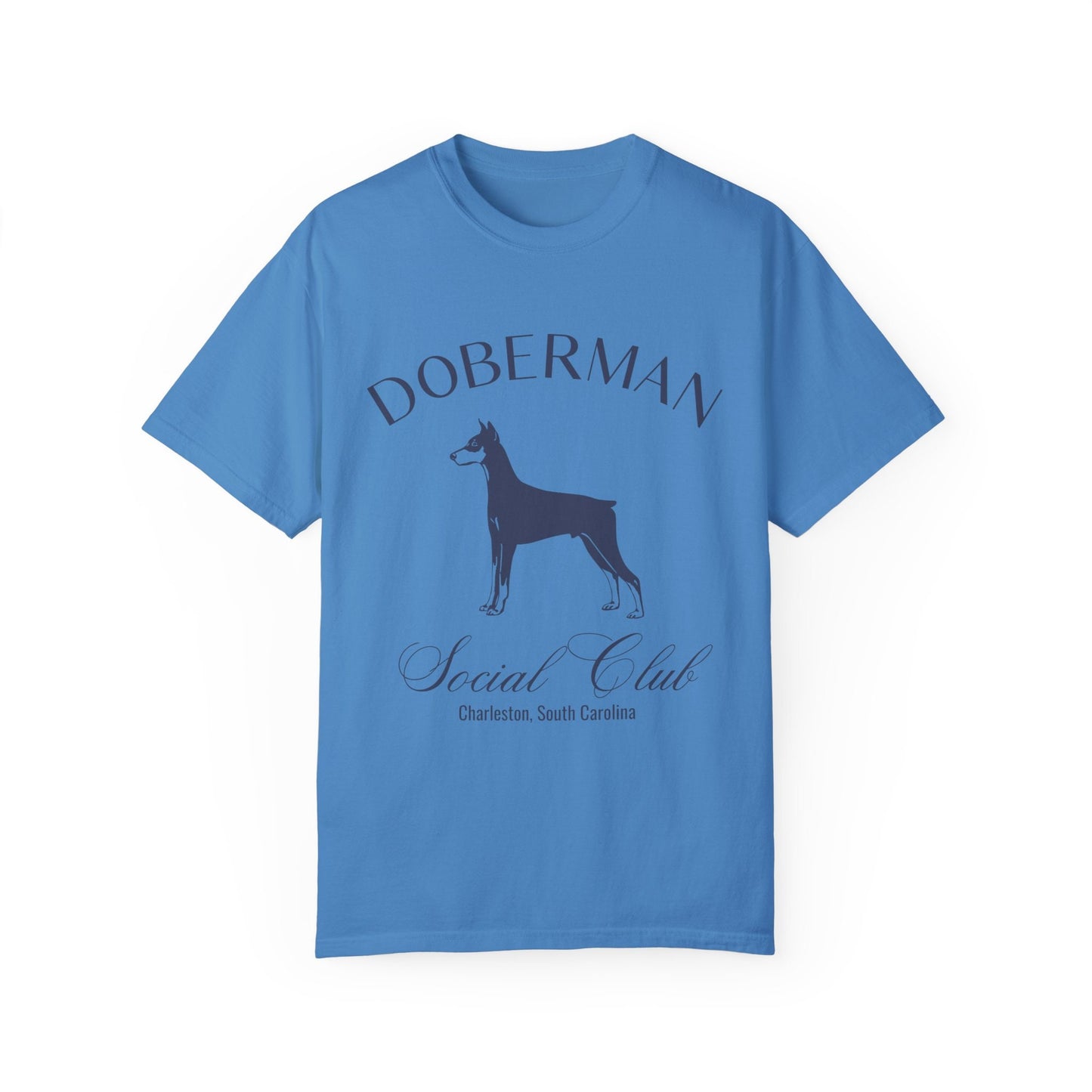 Doberman Shirt | Dog Dad Shirt | Doberman Pinscher Shirt | Custom Dog Shirts for her | Social Club Shirt | Dog Mom Gifts | Fun Dog T-Shirt