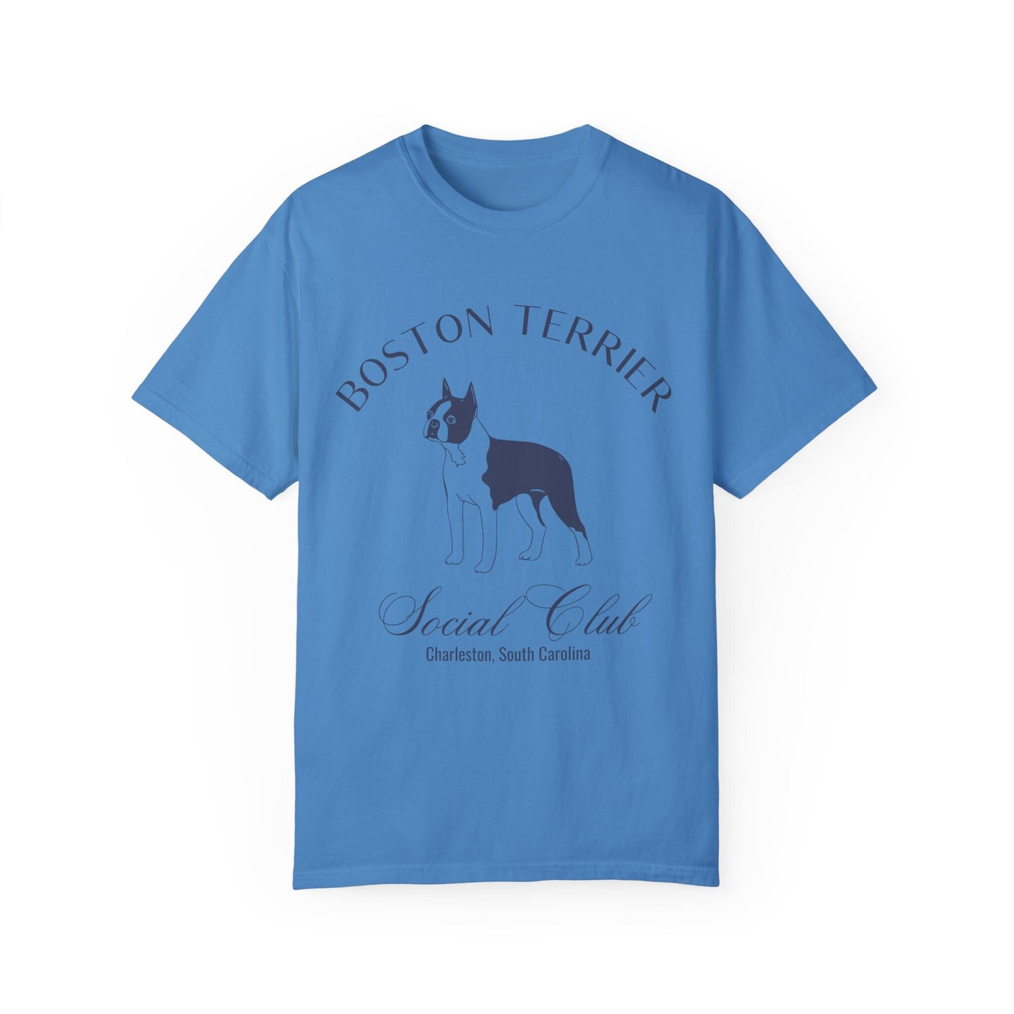 Boston Terrier Shirt | Dog Dad Shirt | Grandma Gifts | Custom Dog Shirts for her | Social Club Shirt | Puppy Mom Gifts | Fun Dog T-Shirt