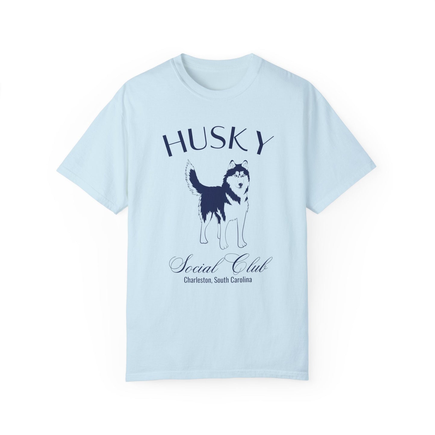 Husky Shirt | Dog Dad Shirt | Personalized Grandma Gifts | Custom Dog Shirts for her | Social Club Shirt | Puppy Mom Gifts | Fun Dog T-Shirt