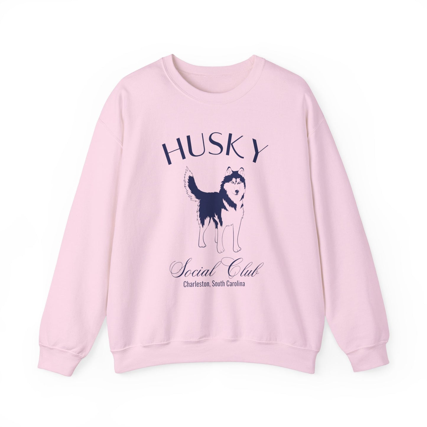 Husky Sweatshirt | Personalized Grandma Gift | Big Dog Breed | New Dog Shirt for her | Social Club | Trendy Puppy Mom Gifts | Fun Dog Tees