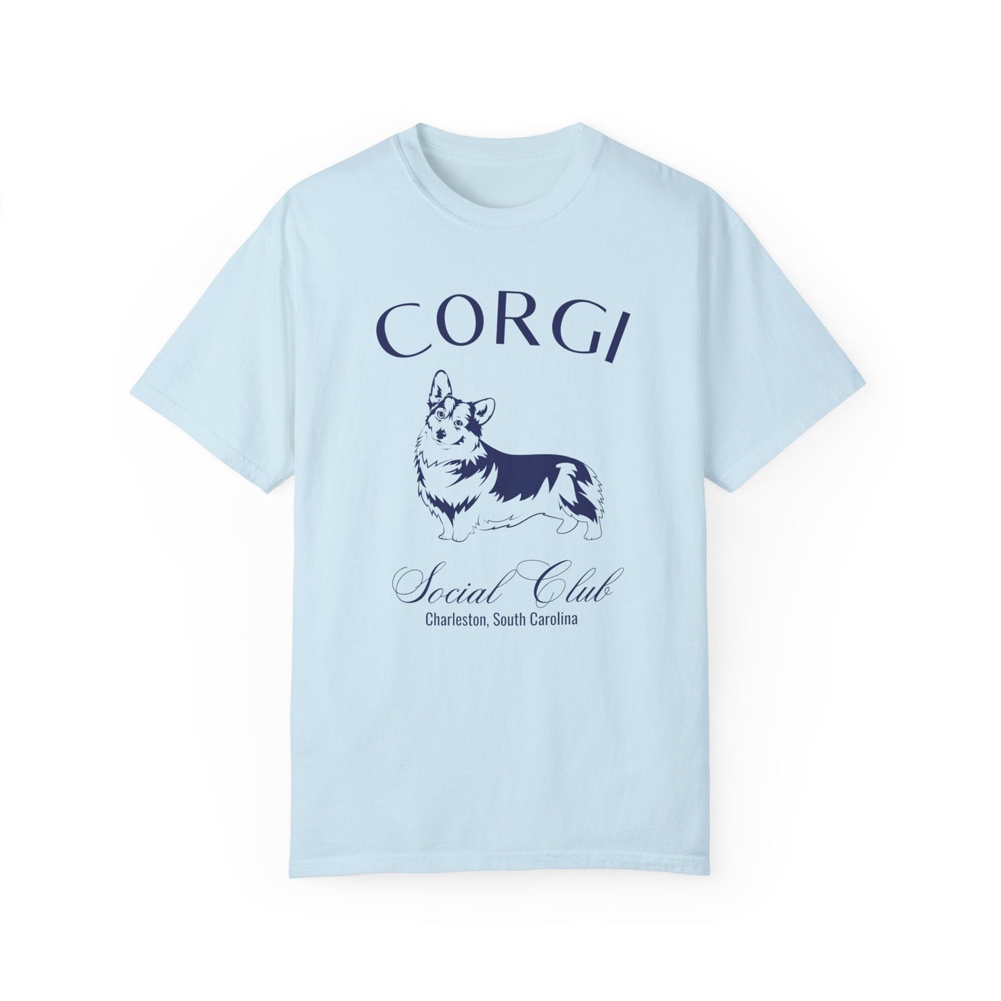 Corgi Shirt | Dog Dad Shirt | Personalized Grandma Gifts | Custom Dog Shirts for her | Social Club Shirt | Puppy Mom Gifts | Fun Dog T-Shirt