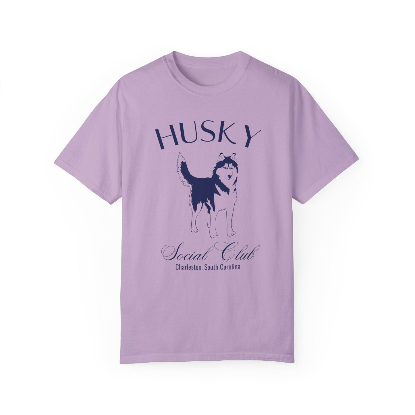 Husky Shirt | Dog Dad Shirt | Personalized Grandma Gifts | Custom Dog Shirts for her | Social Club Shirt | Puppy Mom Gifts | Fun Dog T-Shirt