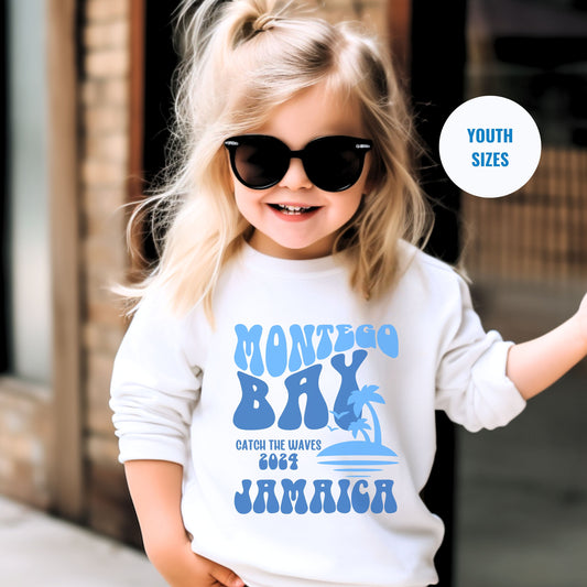 YOUTH - Montego Bay Sweatshirt, Family Matching Vacation Shirts