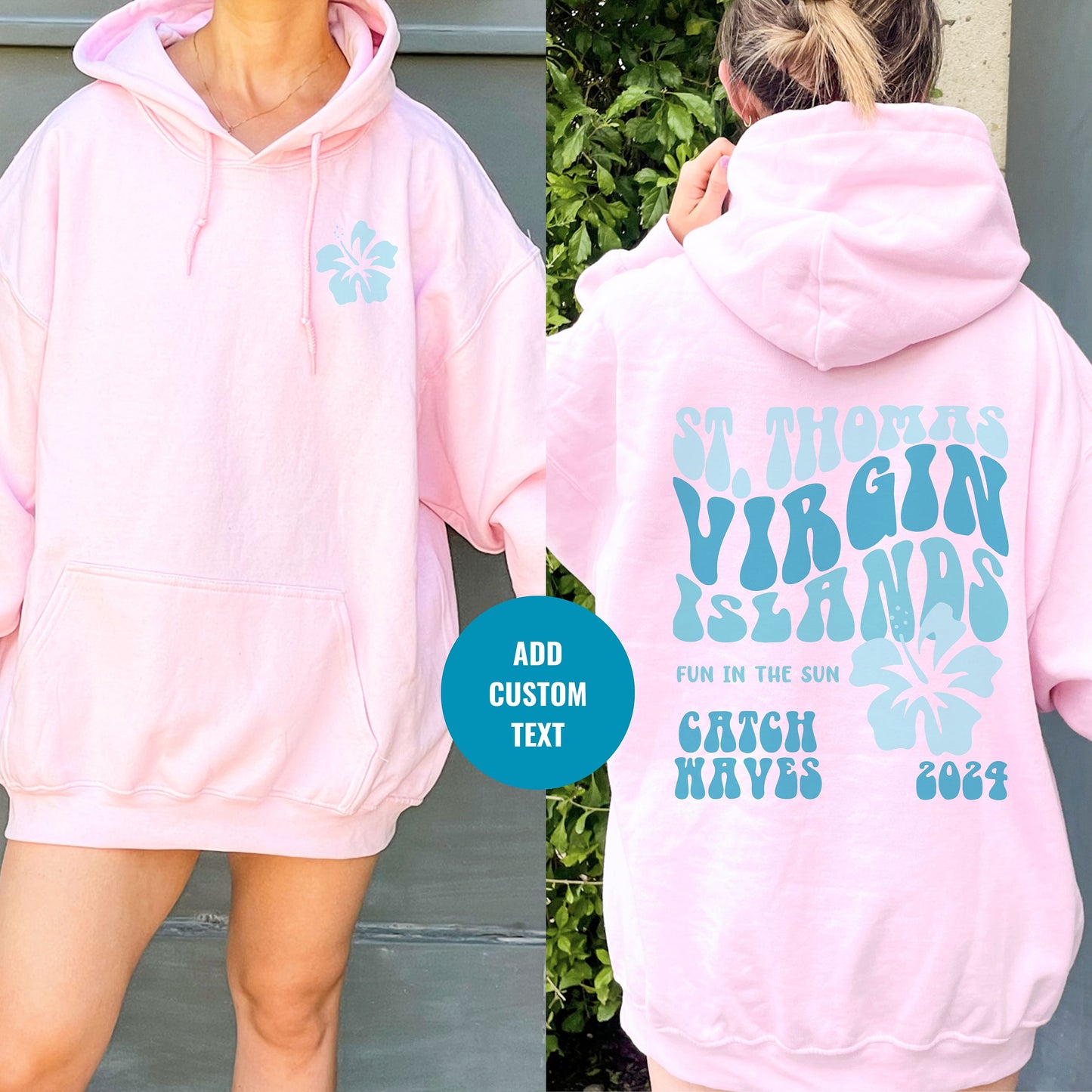 St Thomas Hoodie, Birthday Cruise Gift, Virgin Islands Sweater