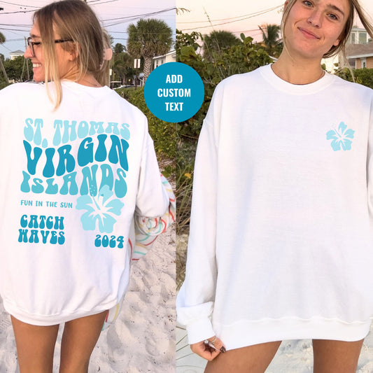 St Thomas Sweatshirt, Virgin Islands Crewneck