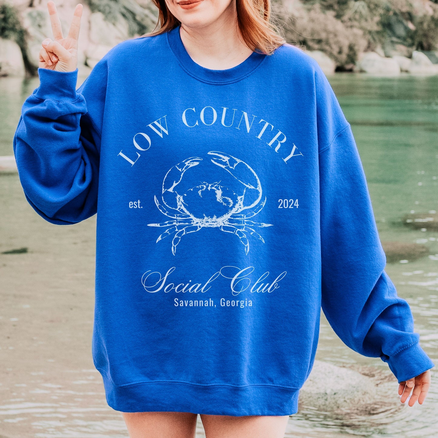 Low Country Sweatshirt, Social Club Shirt, Savannah Crewneck