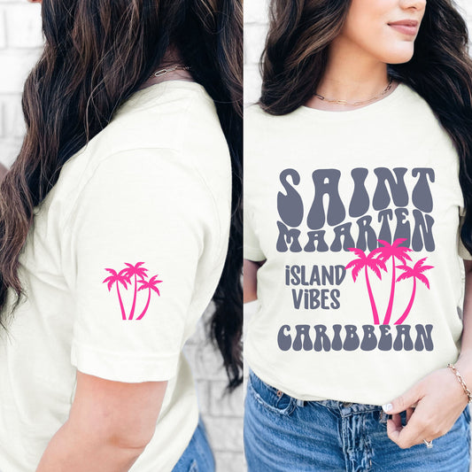 Virgin Island  T Shirt, St Maarten Shirt, Coconut Girl Aesthetic