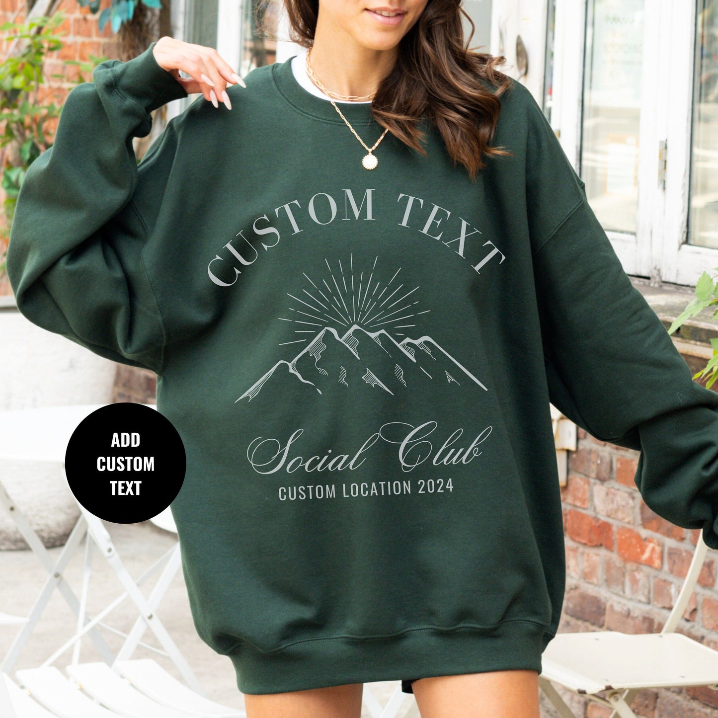 Custom Sweatshirt, Social Club Shirt, Grand Tetons Crewneck