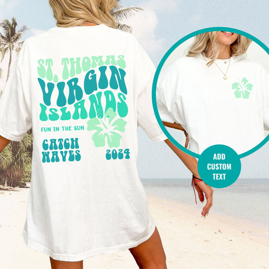 St Thomas Shirt, Birthday Cruise Gift, Virgin Islands Tee, Trendy Matching Family Cruise Shirts