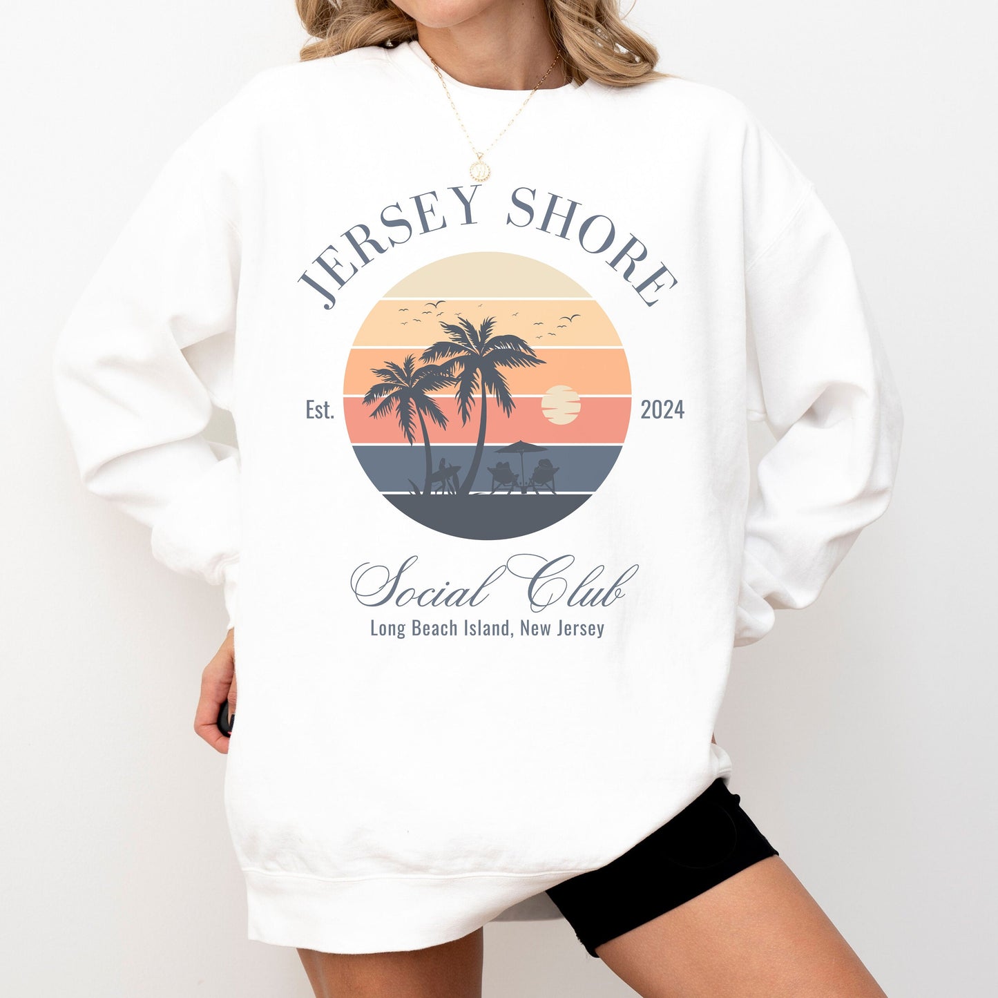 Jersey Shore Sweatshirt, Social Club Crewneck