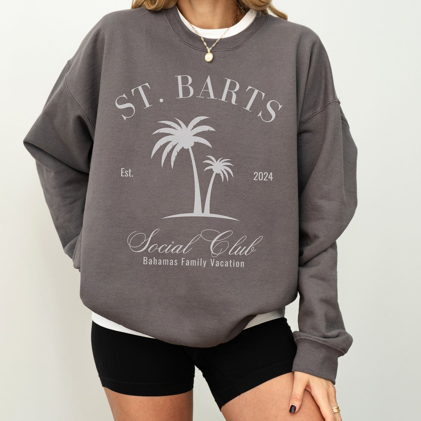 St Barts Sweatshirt, Social Club Shirt, Bahama Crewneck, Family Cruise Vacation Shirt