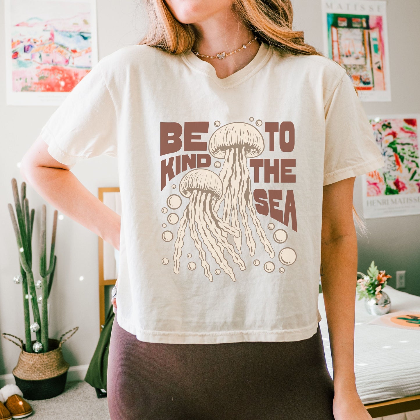 Boxy Comfort Color Shirt, Jelly Fish Lover Shirt