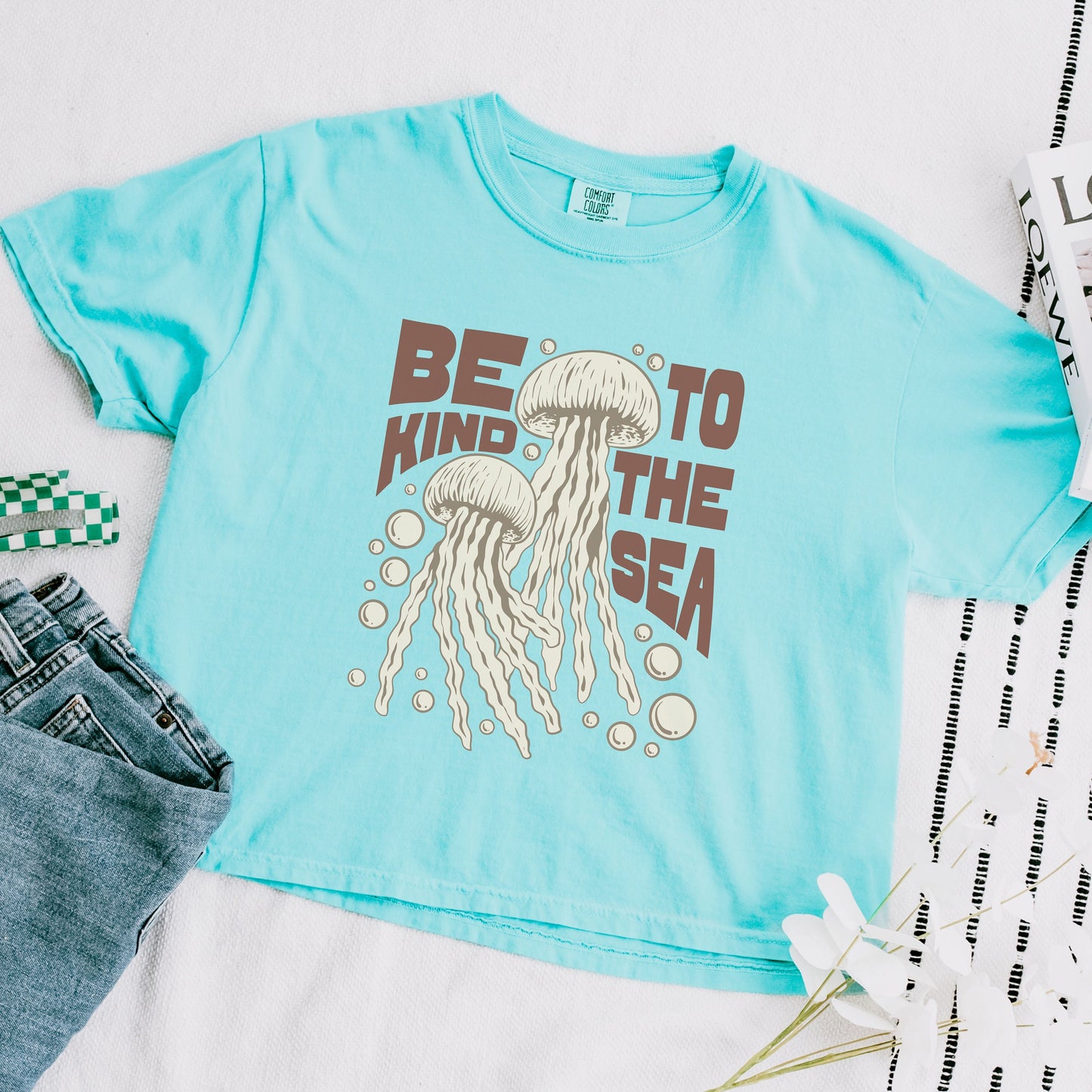 Boxy Comfort Color Shirt, Jelly Fish Lover Shirt