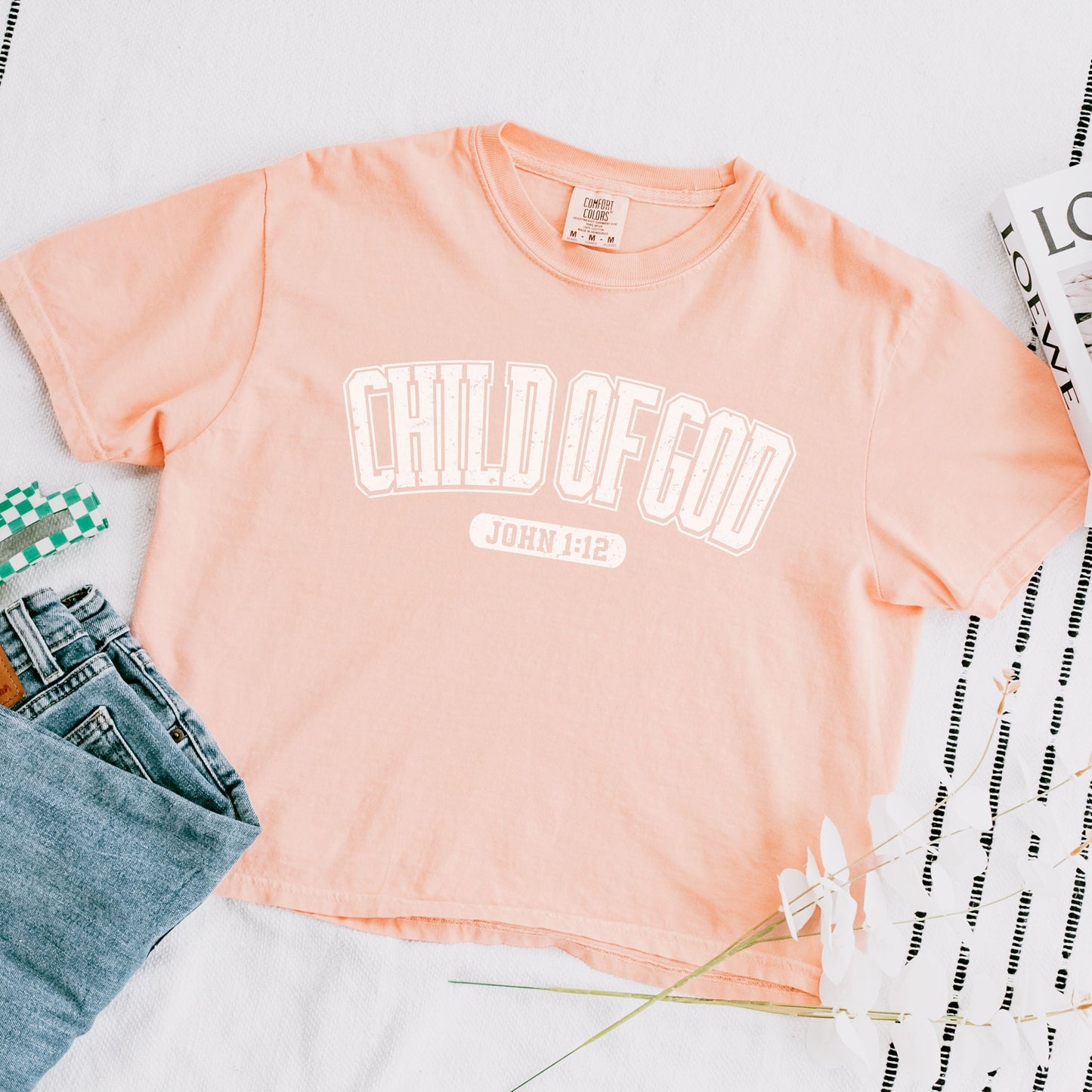 Child Of God Shirt, Comfort Colors Boxy Crop Shirt