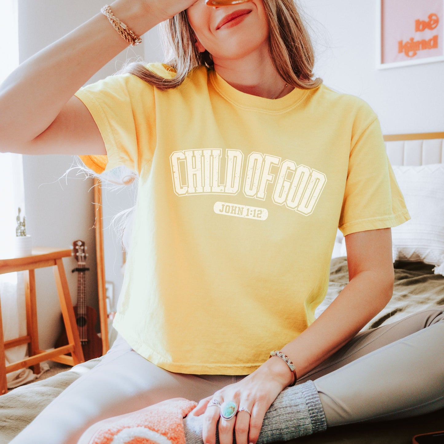 Child Of God Shirt, Comfort Colors Boxy Crop Shirt