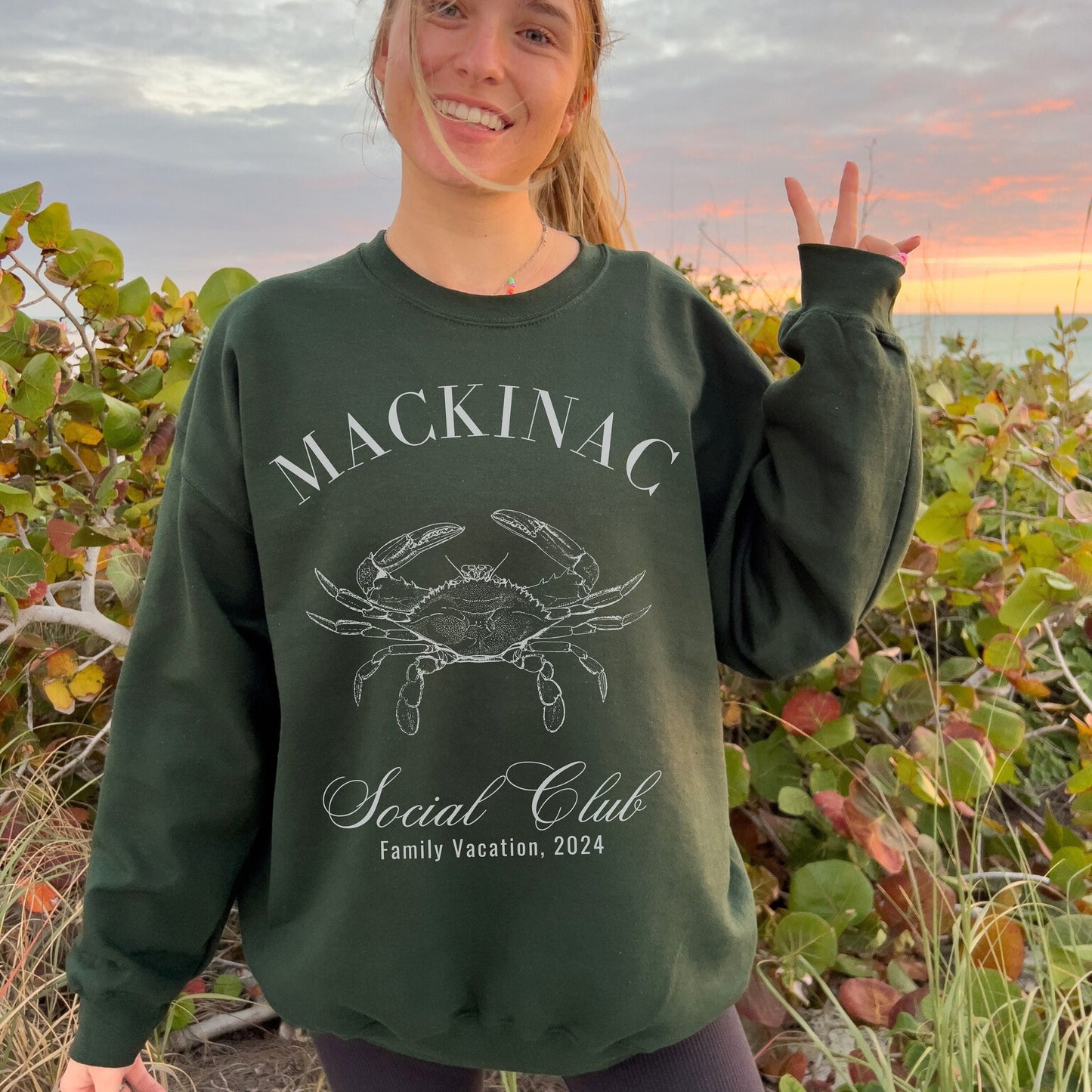 Mackinac Sweatshirt, Social Club Shirt, Michigan Crewneck