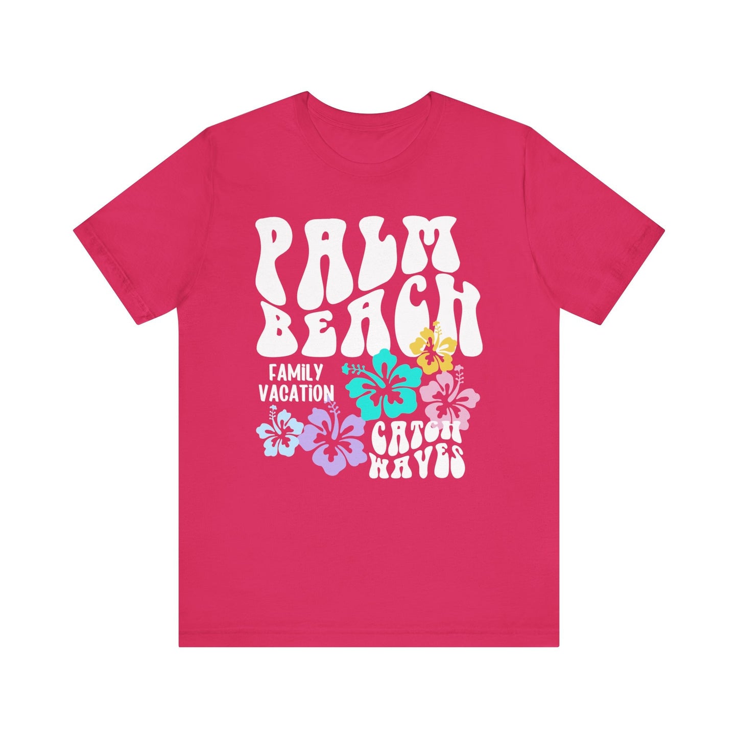 Palm Beach Shirt, Oversized Ocean Beach Tee, Family Cruise Shirt