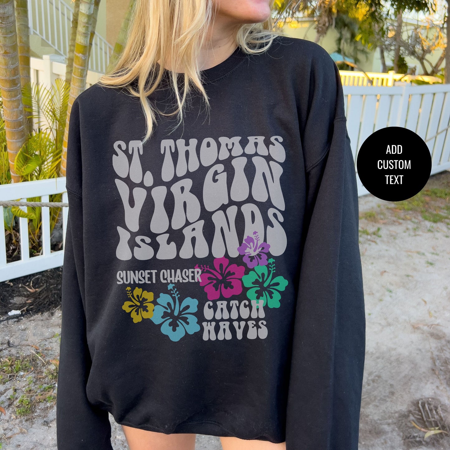 Virgin Islands Crewneck, St Thomas Sweatshirt, Cruise Crew