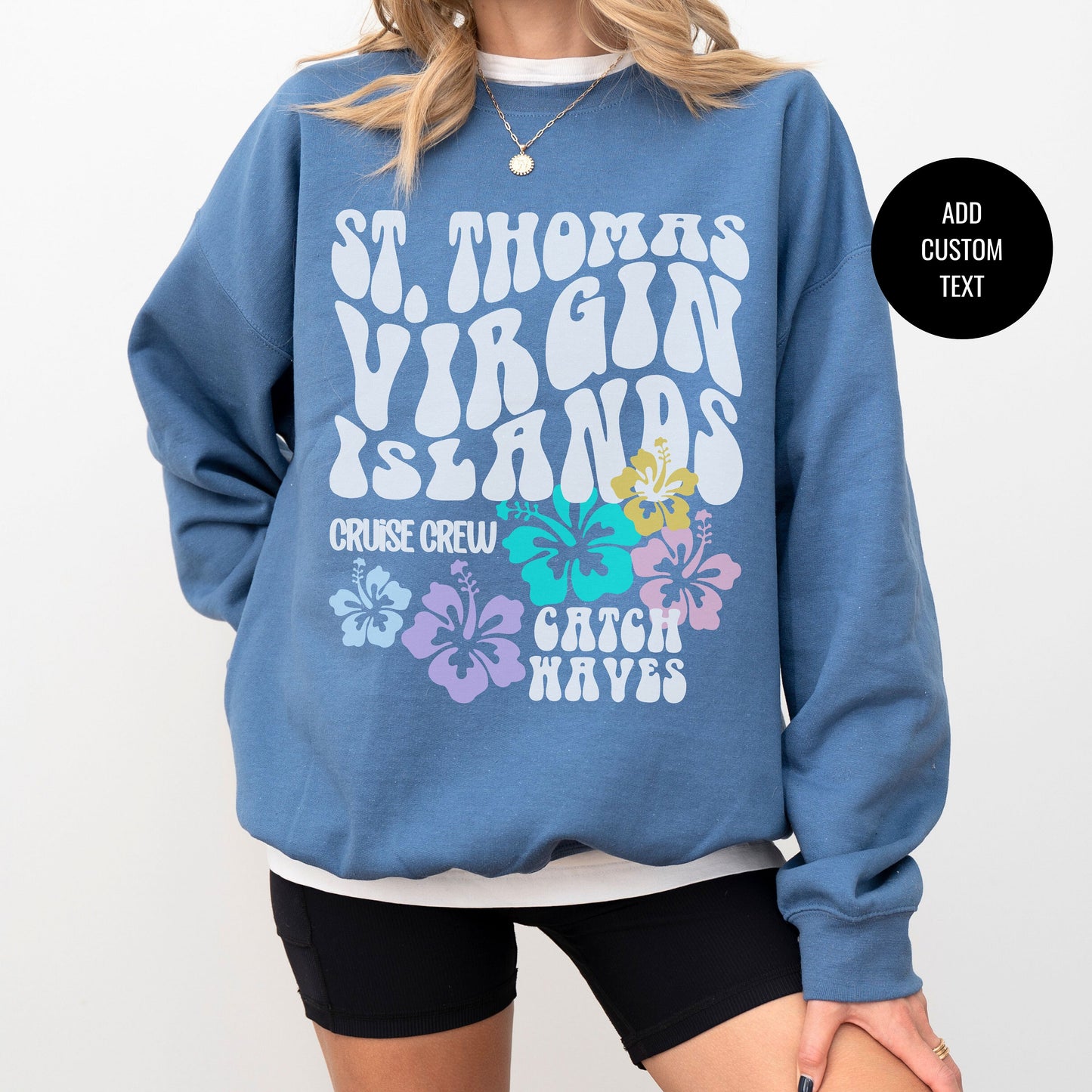 St Thomas Sweatshirt, Virgin Islands, Cruise Crew, Trendy Beach Gifts