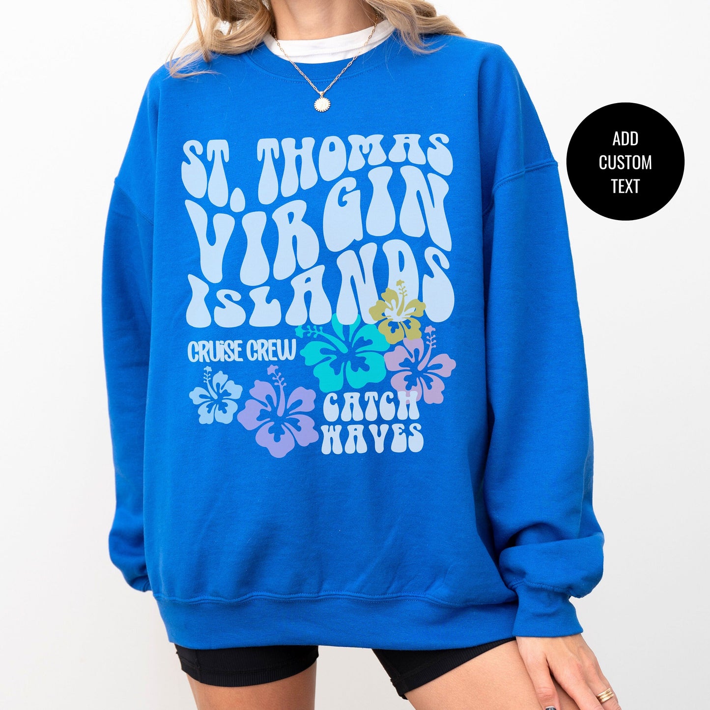 Virgin Islands Crewneck, St Thomas Sweatshirt, Cruise Crew