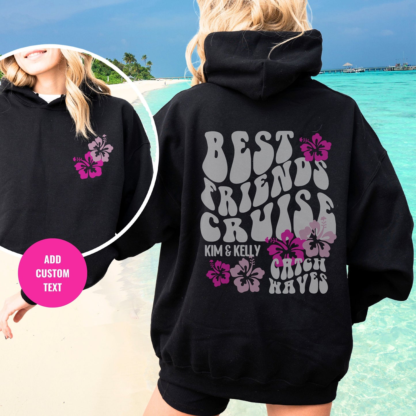 Best Friend Cruise hoodie, Custom Bestie Sweatshirt