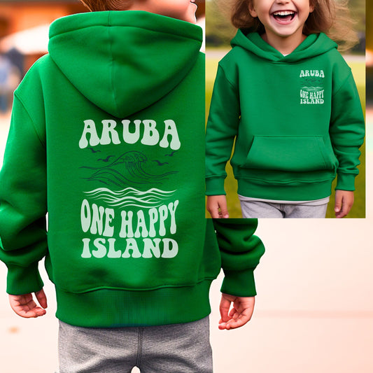 YOUTH - Aruba One Happy Island Hoodie | Aruba Beach Sweatshirt