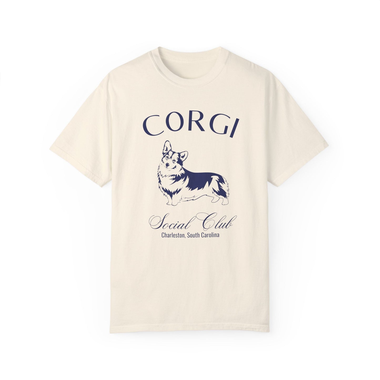 Corgi Shirt | Dog Dad Shirt | Personalized Grandma Gifts | Custom Dog Shirts for her | Social Club Shirt | Puppy Mom Gifts | Fun Dog T-Shirt