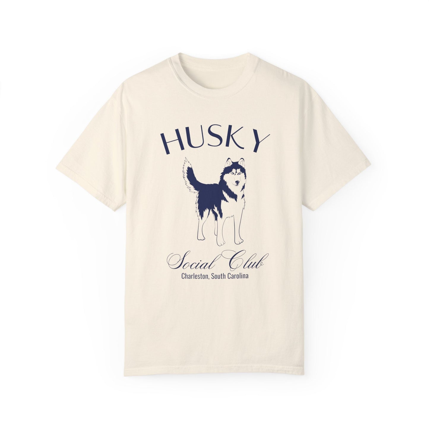 Husky Shirt | Dog Dad Shirt | Personalized Grandma Gifts | Custom Dog Shirts for her | Social Club Shirt | Puppy Mom Gifts | Fun Dog T-Shirt