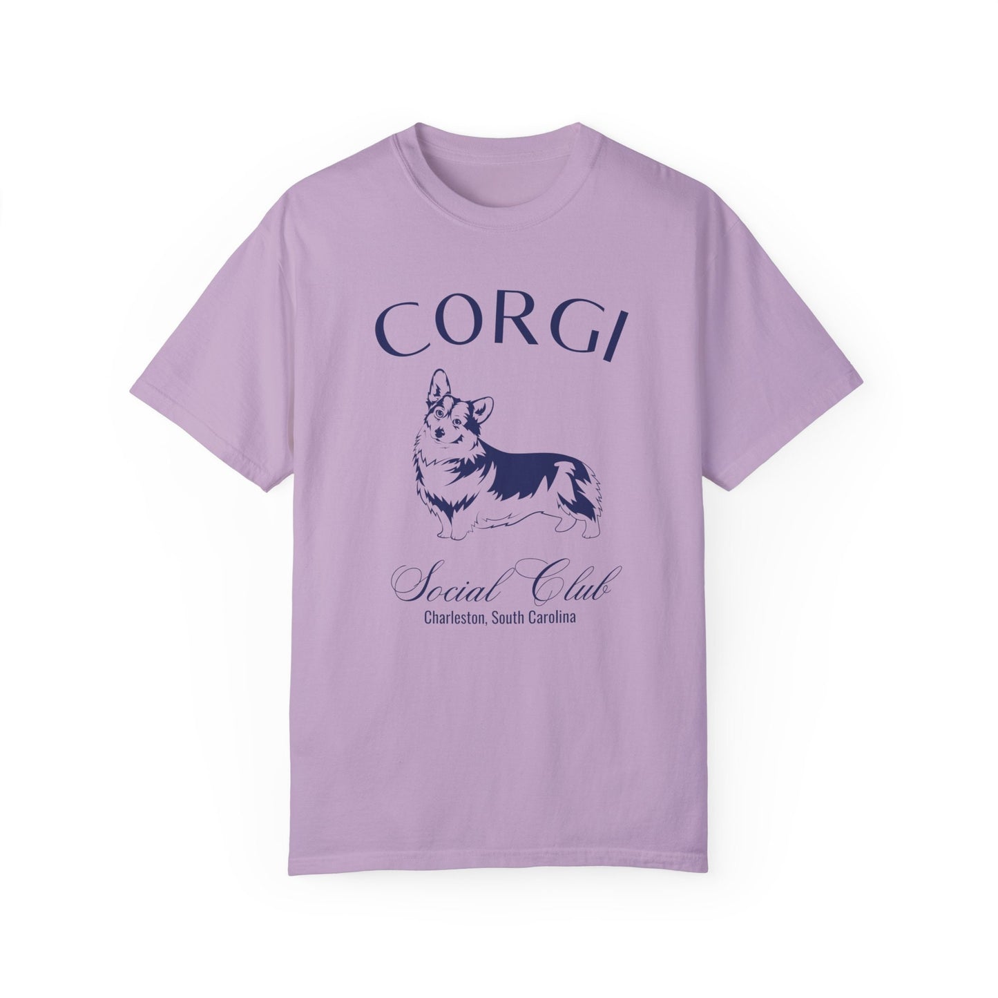 Corgi Shirt | Dog Dad Shirt | Personalized Grandma Gifts | Custom Dog Shirts for her | Social Club Shirt | Puppy Mom Gifts | Fun Dog T-Shirt