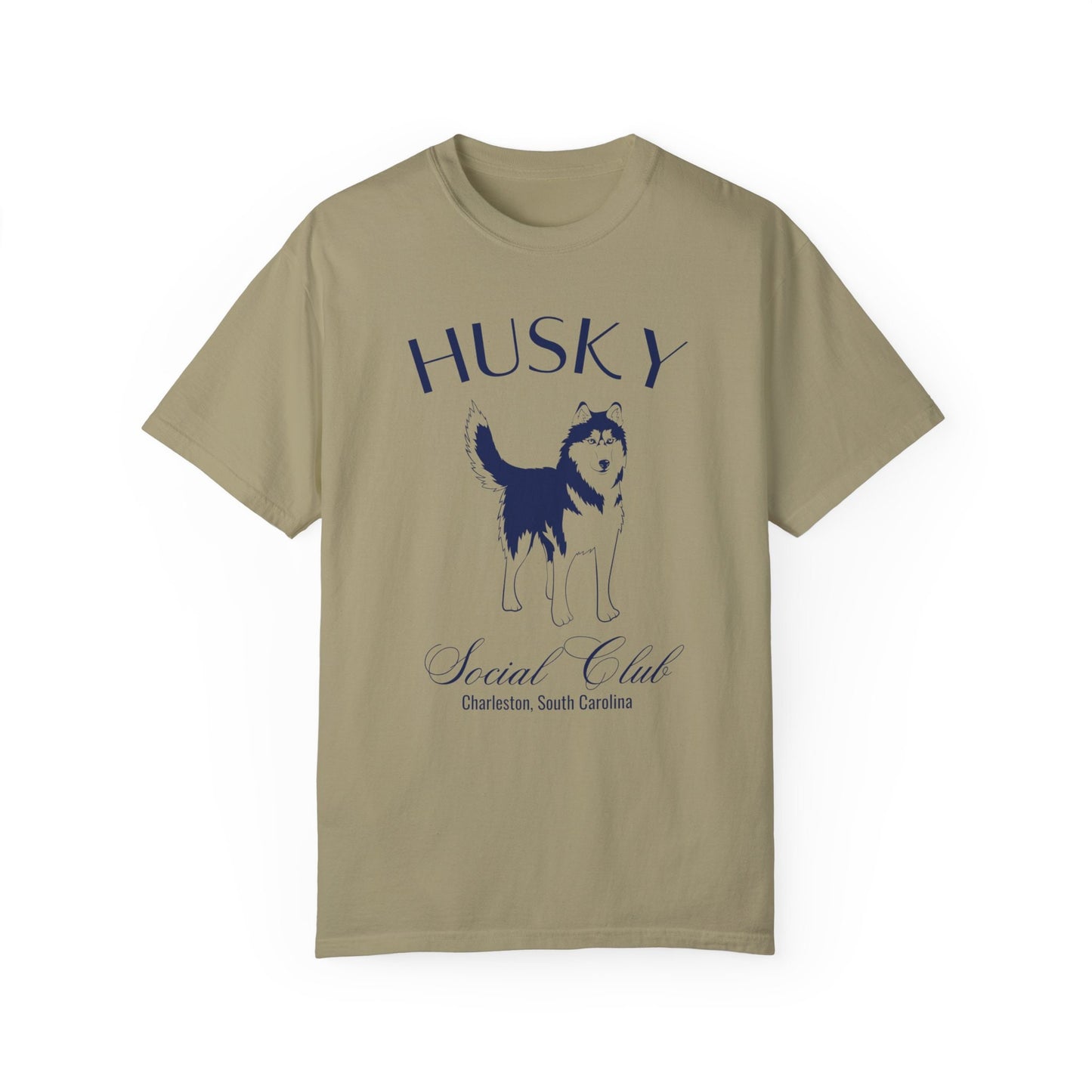 Husky Shirt | Dog Dad Shirt | Personalized Grandma Gifts | Custom Dog Shirts for her | Social Club Shirt | Puppy Mom Gifts | Fun Dog T-Shirt