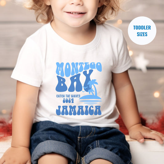 TODDLER - Montego Bay Shirt, Jamaica Souvenir, Cruise Crew Tee