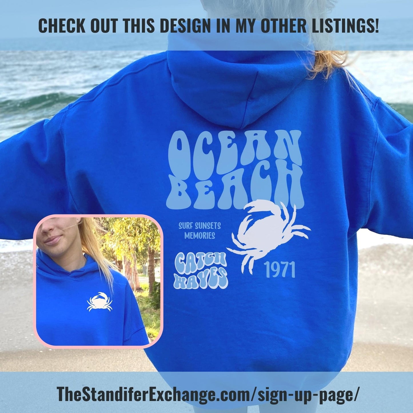 Custom Social Club Sweatshirt | Custom Engagement | Coastal Theme Party