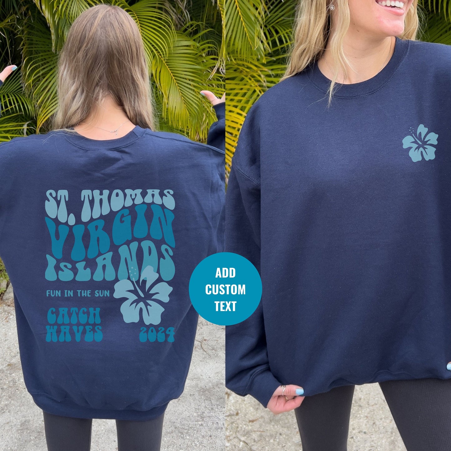 St Thomas Sweatshirt, Virgin Islands Crewneck