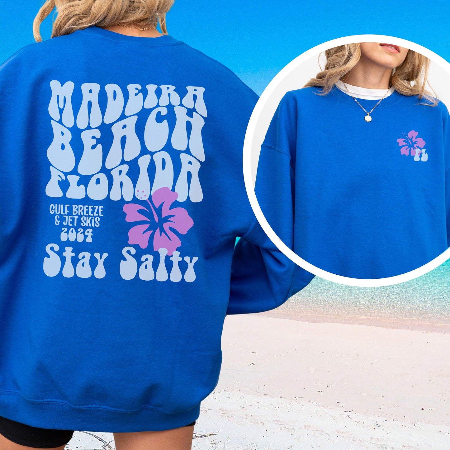 Madeira Beach Sweatshirt | Siesta beach Crewneck | Coconut Girl | vsco girl | Florida Gifts