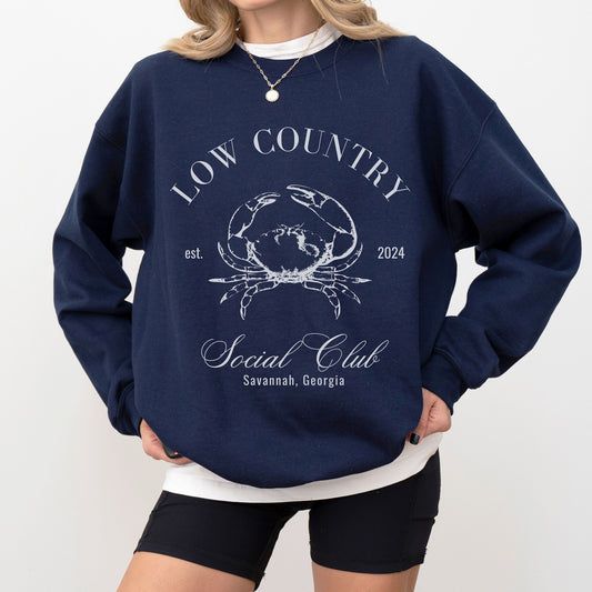 Low Country Sweatshirt, Social Club Shirt, Savannah Crewneck