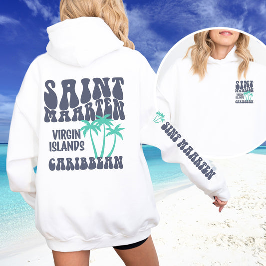 Virgin Island Crewneck, St Maarten Sweatshirt, Coconut Girl Aesthetic