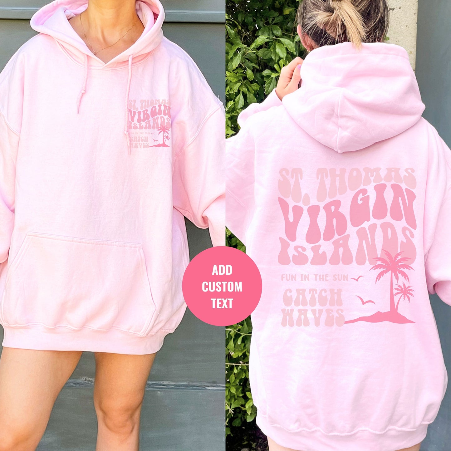 St Thomas Hoodie, Birthday Cruise Gift, Virgin Islands Sweater