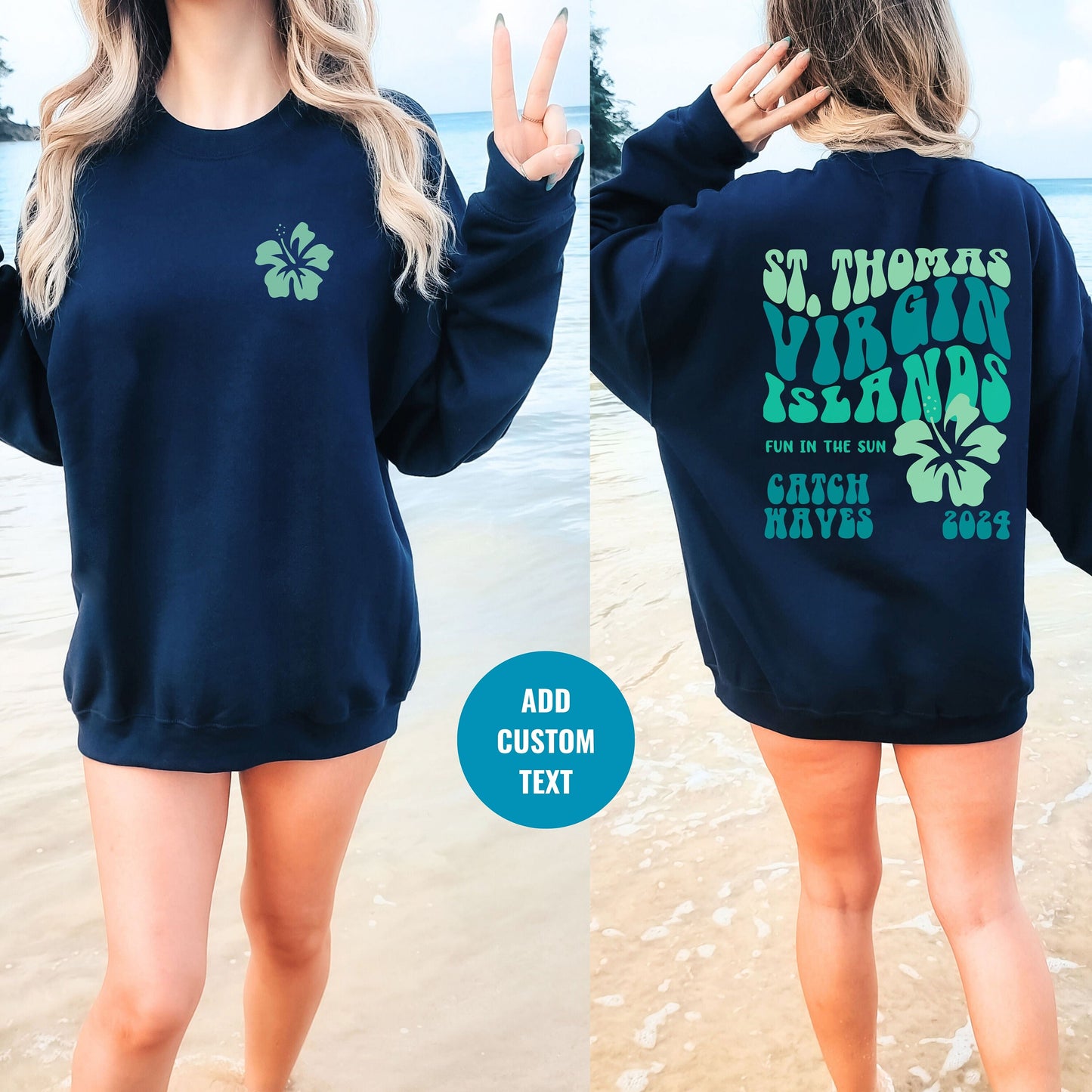 Virgin Islands Crewneck, St Thomas Sweatshirt, Birthday Cruise, Matching Family Cruise Shirt