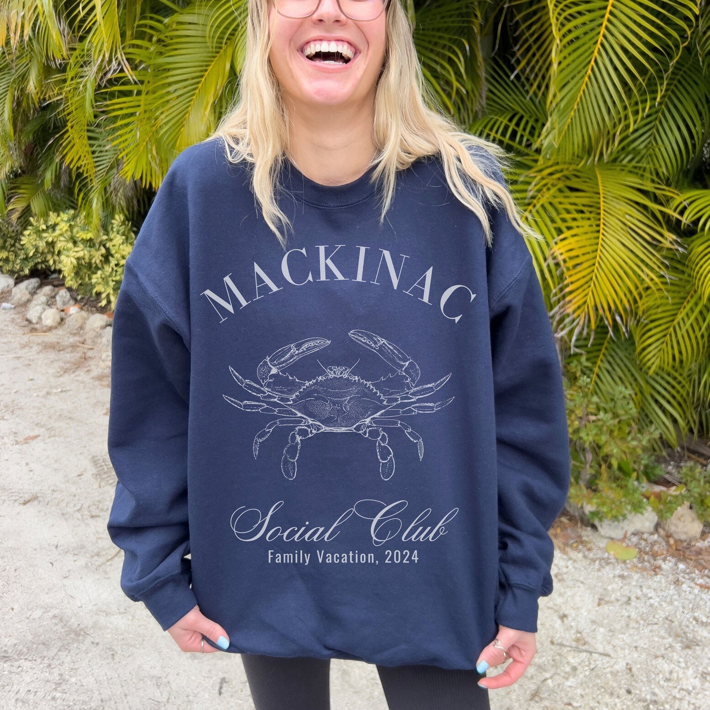 Mackinac Sweatshirt, Social Club Shirt, Michigan Crewneck